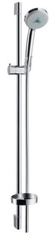 Hansgrohe Chrom Multi Duschset mit Duschstange und Seifenschale