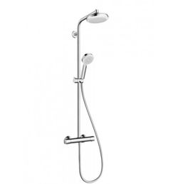 Set de ducha Showerpipe crometta 160 blanco/cromo Hansgrohe