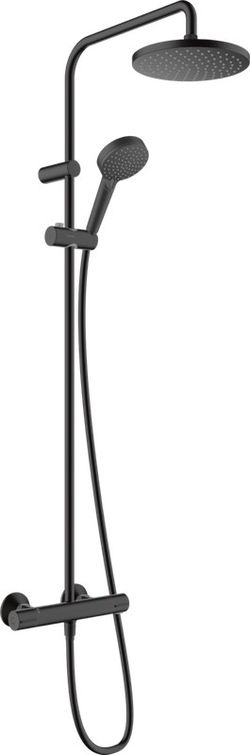 Set de ducha Vernis Blend Showerpipe 200 negro mate Hansgrohe