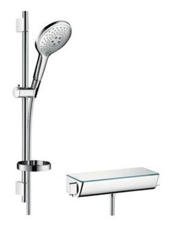 Set de ducha visto con termostato Ecostat Select Combi 650mm Hasgrohe