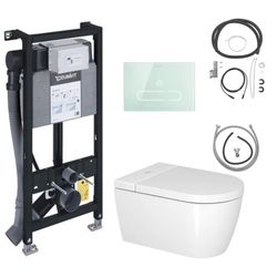 Set de inodoro, bastidor, pulsador y accesorios SensoWash Stark F Plus