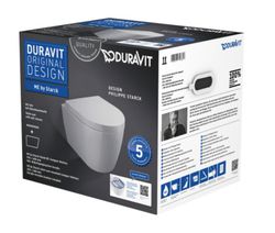 Toilettenset und abgehängter Sitz Compact Duravit Rimless