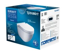 Conjunto de vaso sanitário e assento Starck 3 Rimless Duravit