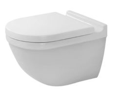 Conjunto de vaso sanitário e assento Starck 3 Rimless Duravit
