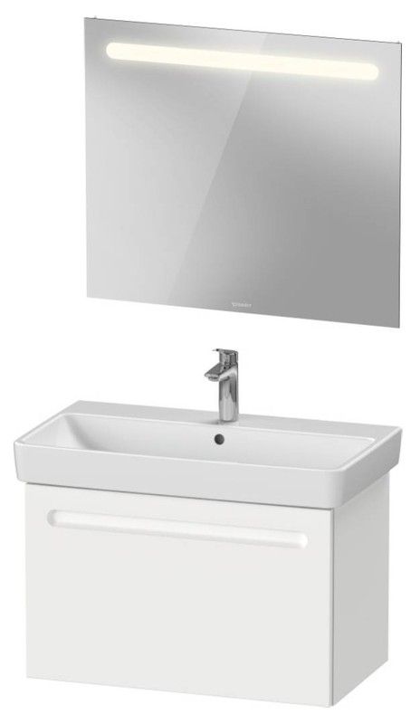 Conjunto de móveis suspensos com lavatório e espelho Duravit No.1