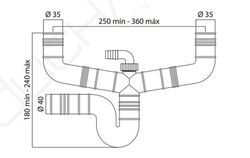 Kompletter Siphon für Spüle