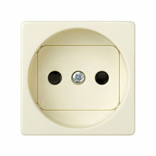 Simon 27 Play Base de fiche bipolaire 16 A 250V ~ avec dispositif de sécurité et connexion à vis ivoire