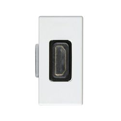 Conector HDMI de medio elemento blanco Simon 27 Play