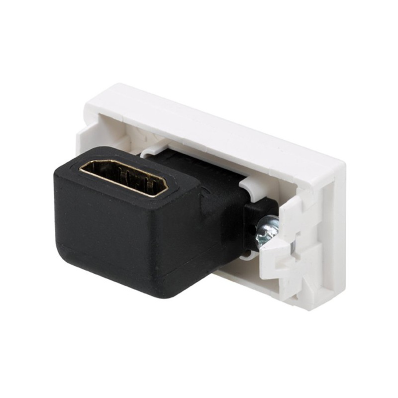 Conector USB 2.0 de medio elemento blanco Simon 27 Play