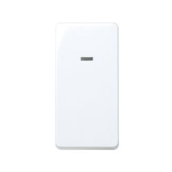 Interrupteur demi-élément Simon 27 Play 10 AX 250V ~ avec luminaire intégré et système de connexion rapide blanc