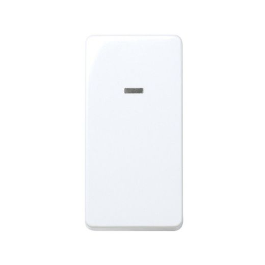 Interruptor de meio elemento Simon 27 Play 10 AX 250V ~ com luminária embutida e sistema de conexão rápida branco
