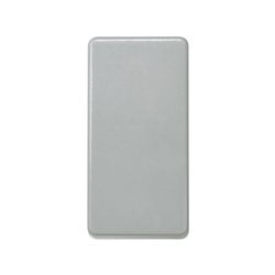 Conmutador de medio elemento gris Simon 27 Play
