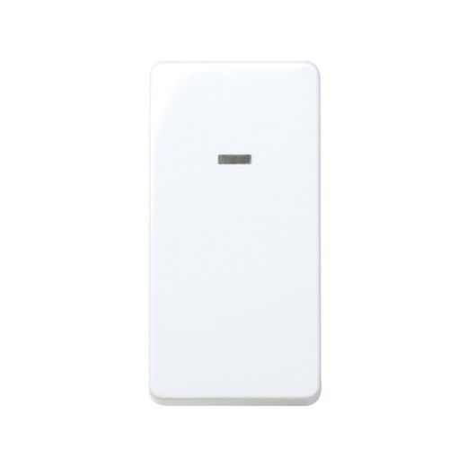 Simon 27 Play Interruptor unipolar 10 AX 250V ~ meio elemento com luminária embutida e saída branca rápida