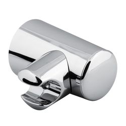 Soporte ajustable cromado para mangos de ducha
