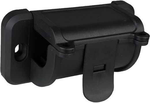 Soporte de pared para enrollacables termoplástico negro Solera