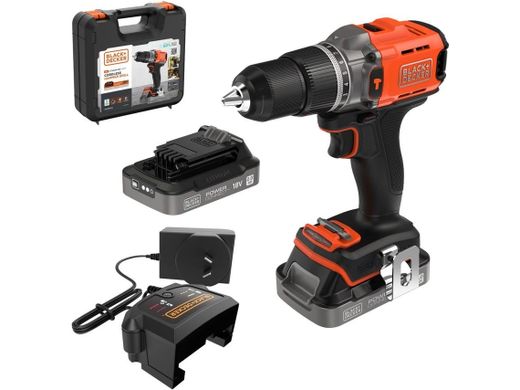 18V accu-boorhamer met 2 zwarte & Decker