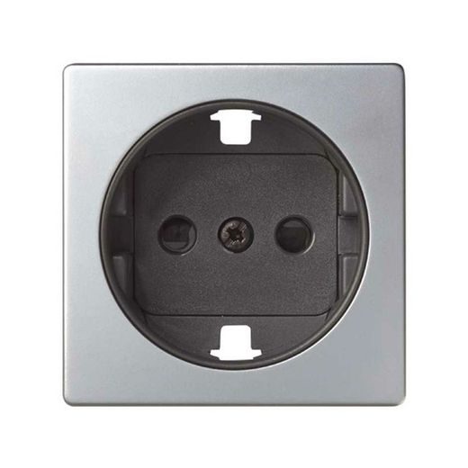 Couvercle avec dispositif de sécurité pour socle en aluminium schuko Simon 82