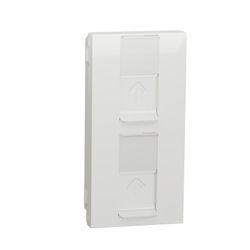 Tapa doble RJ45 Keystone polar