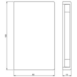 Tampa de extremidade 31 60x100 branco UNEX 31383-02