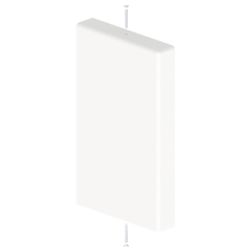 Tampa de extremidade 31 60x100 branco UNEX 31383-02