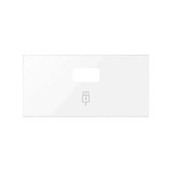 Capa para carregador USB branca brilhante Simon 100