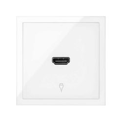 Glanzend witte HDMI 100 HDMI-connectorafdekking