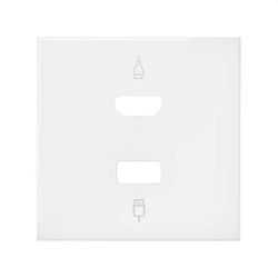 Tapa para conector HDMI/USB 2M blanco mate Simon 100