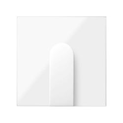 Tapa para salida de cables ancha blanco brillante Simon 100