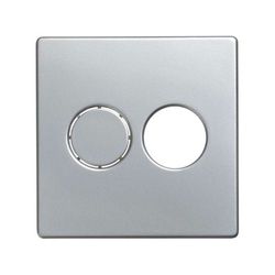 Tapa para toma de altavoz estéreo aluminio Simon 82