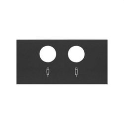 Tapa para toma R-TV+SAT negro mate Simon 100