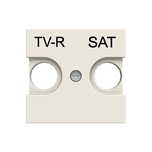 Presa per coperchio tv-r / sat bianco zenit