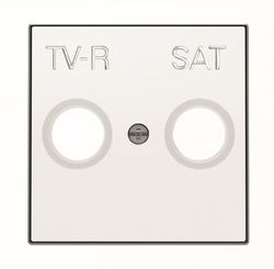 Tapa toma TV+R/SAT sky blanco