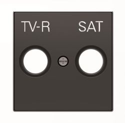 Tapa toma TV/R sky negro soft