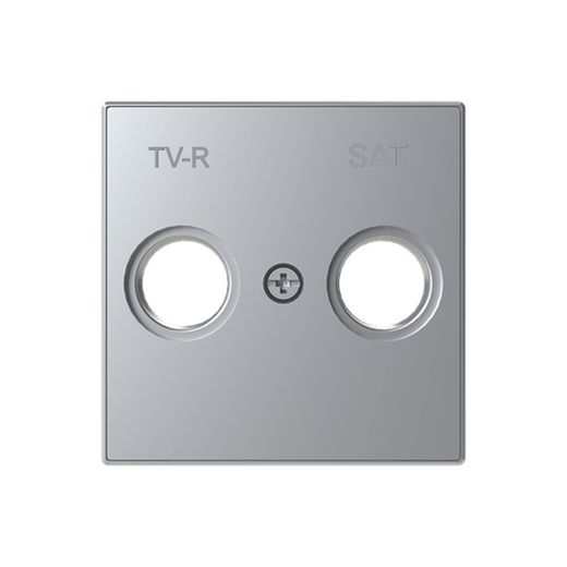 Capa tomada TV-R / SAT sky prata