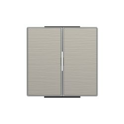 Tecla doble interruptor conmutador sky acero inoxidable
