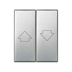 Tecla doble para mecanismo de persianas aluminio Simon 82 Centralizaciones