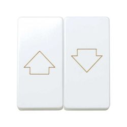 Tecla doble para mecanismo de persianas blanco Simon 27 Play