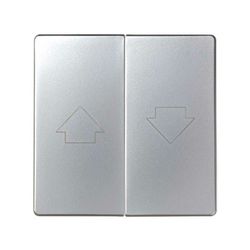 Tecla doble para mecanismo de persianas con enclavamiento de seguridad aluminio Simon 82