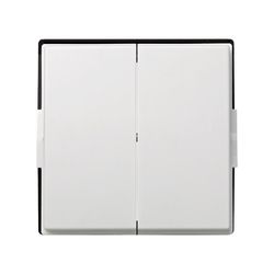 Tecla doble para mecanismos de mando blanco Simon 27 Scudo