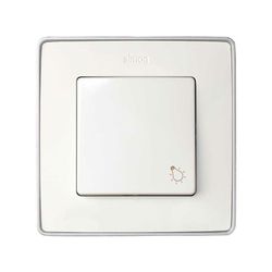 Tecla individual com gravação leve para botão branco Simon 82