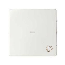 Chave individual com visor e capuz gravado para mecanismos branco Simon 82