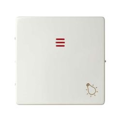 Tecla individual con visor y grabado luz blanco Simon 82
