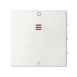 Tecla individual para interruptor bipolar con piloto y grabado I/O blanco Simon 82