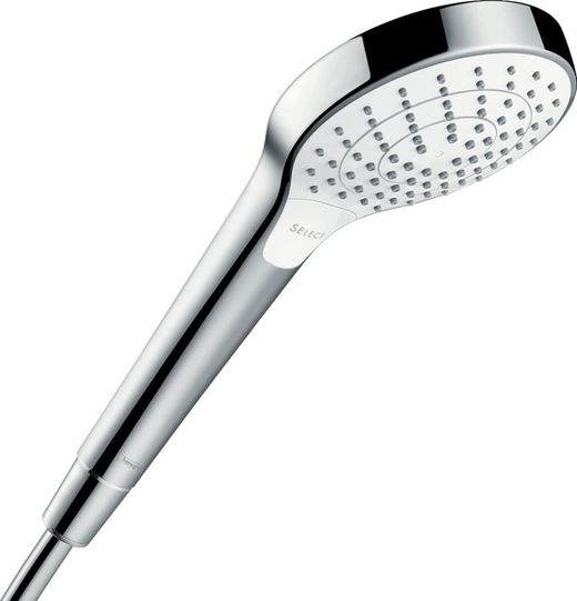 Chuveiro de mão Vario ecosmart branco / cromado Hansgrohe
