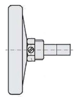 Thermometer Durchmesser 80 horizontal 1/2" 0...+120 50 mm