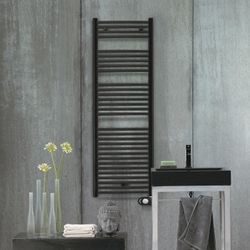 Matzwarte elektrische handdoekdroger voor de badkamer 1866x500 1000W kabel