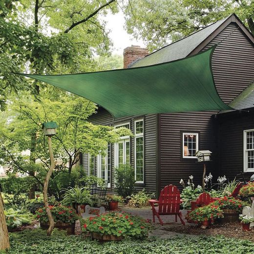 Toldo sombreamento vela LISTA Green square 5,5 m