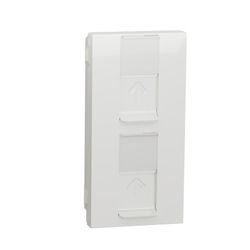 Toma doble RJ45 UTP categoría 6 blanco Schneider electric