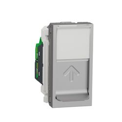 Toma RJ45 categoría 5e UTP 1 modulo aluminio Schneider electric