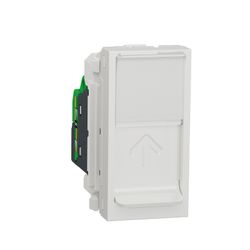 Toma RJ45 categoría 5e UTP 1 modulo blanco Schneider electric